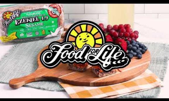 Embedded thumbnail for Vibrant Veggie Stack Sandwich on Ezekiel 4:9 Sesame Sprouted Whole Grain Bread
